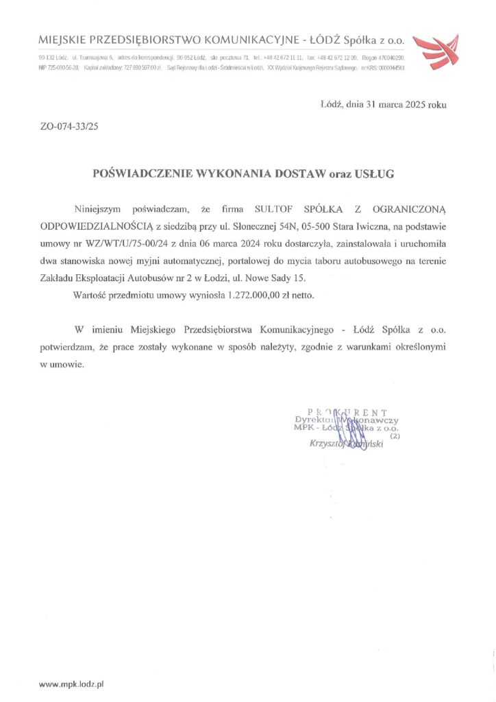 Referencje YUNAK TANDEM 2025 MPK Lodz pages to jpg 0001